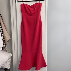 Cinq a sept pink Luna Strapless Dress - NWT